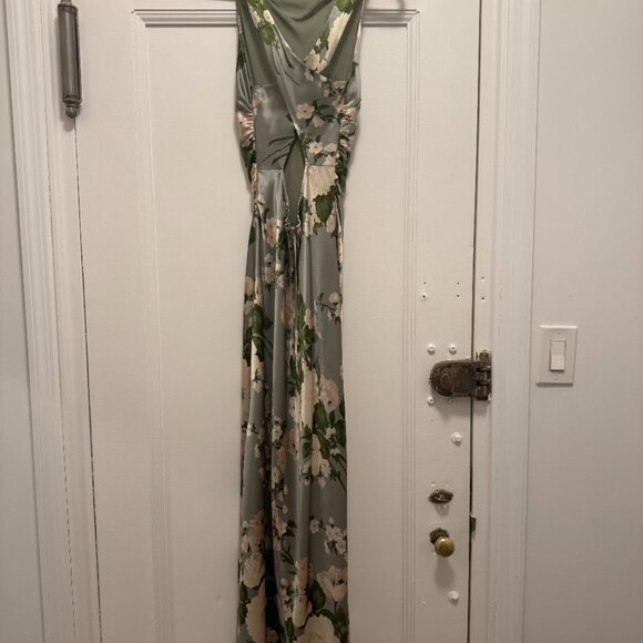 Reformation Green Floral Maxi Dress - Picture 6 of 11